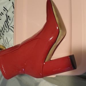 Aldo red boots,  few scuffs but good condition